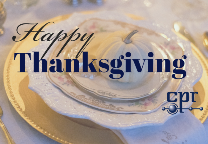 Happy Thanksgiving from CPR